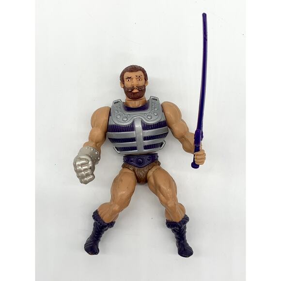 Vtg 1983 Masters Of The Universe Fisto Action Figure MOTU He-Man W/ Sword Chest - Picture 1 of 6